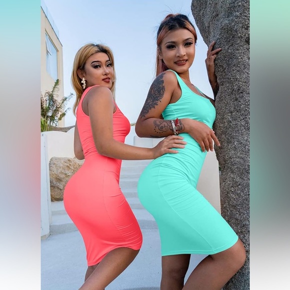 Sexy Bodycon Tank Dress Sleeveless 
8057 - Picture 3 of 6